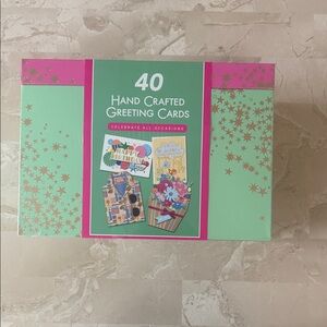 Hand Crafted Greeting Cards Set with a Keepsake Box - 40 Pack - All Occasions
